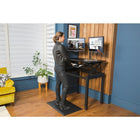 Rocelco DADR-FS Desk Riser Floor Stand for DADR-40 or DADR-46, Black-Mounting your DADR-40 or DADR-46 desk riser on the Floor Stand frees up space on your current desk.