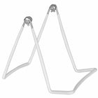 Eddie's #2A Vinyl Coated Wire Display Easel - 4-3/4"H x 3-3/4"W Base - White - 12 Pack-4-3/4" H x 3-3/4" W