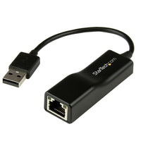 StarTech USB 2.0 to 10/100 Mbps Ethernet Network Adapter Dongle-Avoid crowded connections with the integrated USB cable