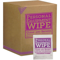 Personnal Equipment â€“ Lingettes, 100/paquet-Pour le nettoyage et la désinfection dâ€™équipement, notamment de casques de protection, dâ€™appareils auditifs, de masques respiratoires et dâ€™équipement de masques de protection personnelle