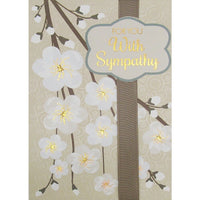Rosedale 5-1/2" x 8" For You With Sympathy Greeting Cards And Envelopes, 6 Pack (19941)-Printed on premium uncoated card stock