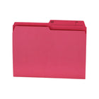 Hilroy File Folders - Letter Size - 9" x 11 3/4" - Pink - 100 Pack-Letter size coloured file folders