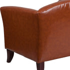 Flash Furniture HERCULES Imperial Series Cognac Leather Sofa-Slightly Curved Seat and Back