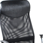 Xtech Turin Excecutive Mesh Back Office Chair with Armrests - Black-Fixed Arms