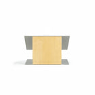 Urbann K9 Tabletop Lectern, Anti-Microbial - Aluminum and Wood, Natural-Use: Speeches