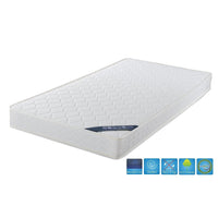 Brassex 6.5" Full Size Bonnel Coil Mattress, White (6101-F)-White