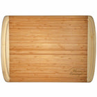 Heim Concept Organic Bamboo Large Cutting Board with End Groove-Ideal for Food Safety - High quality cutting board made from 100% premium bamboo with no added dyes or stains, no toxins and natural antibacterial properties