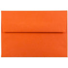 JAM Paper 4bar A1 Envelopes, 3.63 x 5 1/8, Brite Hue Orange Recycled, 100 Pack (15808g)-Orange