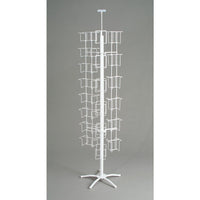 Eddie's Hang-Up Display Ltd. 40 Pocket Floor Standing Card Spinner - White - 40 Pocket Combo-Card Spinner