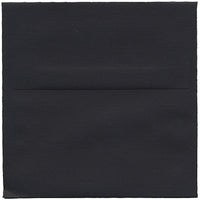 JAM Paper 5.5 x 5.5 Square Envelopes, Black Linen Recycled, 50 Pack (V01210I)-Black linen recycled envelope