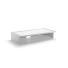 Poppin Monitor Riser - White-Raise your monitor to a comfortable viewing height with this monitor riser