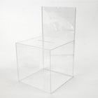Wamaco Acrylic Ballot Box with Sign Holder (37-1029)-Perfect for draws, raffles, suggestions and contests.