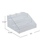 Azar Displays 3-Tier Acrylic Step Display (326050)-Made from acrylic