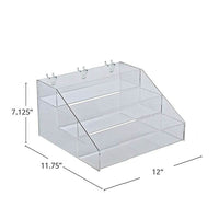 Azar Displays 3-Tier Acrylic Step Display (326050)-Made from acrylic