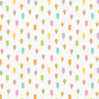 Millbrook Studios Flat Wrap, Ice Cream, 12 Pack (57050)-Each sheet is 19" x 27"