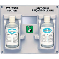 SCN Industrial Eyewash Station And Solution - 2 Pack-Station Type - Double