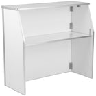 Flash Furniture 4' Laminate Foldable Bar - White-Portable Bar