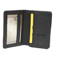 Ashlin (RFID6036-18-01) Francois RFID Blocking Business Card Holder, Gusseted with ID Section, Black-Why you need to use an ASHLIN RFID Blocking case. Protect your information when the card or passport is in the case until you open the wallet up to use the card.