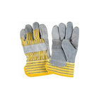 Zenith Safety Premium Quality Patch Palm Fitters Gloves, Large, Split Cowhide Palm, Cotton Inner Lining - 36 Pack-Cuff Material: Starched