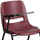 Flash Furniture Burgundy Ergonomic Shell Chair with Right Handed Flip-Up Tablet Arm-Tablet Size: 12"W x 17"D x 11.5"H from seat
