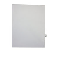 Mark Maker Legal Exhibit Index Tab White Single Tabs, 1/26th Cut, Letter Size, No Holes, Letter T, 25 Pack-White Single Tabs, 1/26th Cut