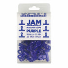 JAM Paper Metal Bulldog Clips - Small - 22mm - Purple - 25 Pack-Color: Purple