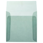 JAM Paper 5.5 x 5.5 Square Envelopes, Ocean Blue Translucent Vellum, 100 Pack (PACV502g)-Size: 5 1/2" x 5 1/2"