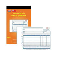 Staples Bilingual Purchase Order Form - SDC53B - Duplicates - Carbonless - Staple Bound - 5-9/16" x 8-7/16"-Used to formalize purchasing transactions and ensure accurate follow-up on purchases