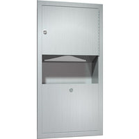 ASI Recessed Paper Towel Dispenser and Waste Receptacle (0462-AD)-Recessed paper towel dispenser