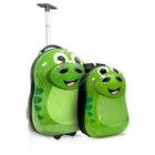 TUCCI Italy DINOSOUROUS Kids Luggage - 2 Piece Set - Dino-Soft Jelly Handle Grips