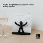 Umbra BUDDY - Porte servietttes en papier noir-8