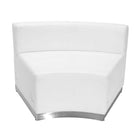 Flash Furniture HERCULES Alon Melrose LeatherSoft Reception Configuration, 7 Pieces, White-Add on pieces as your business grows