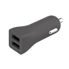 Basic Tech Dual USB Car Charger Charcoal-Short circuit protection