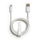 NXT Technologies 4 ft Braided Lightning to USB Cable - White-Lightning to USB-A