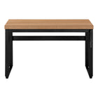 Monarch Specialties 7677 48" Computer Desk - Reclaimed Wood/Adj.Height/ Black-Perfect desk for all laptop or tablets; easy maintainable light reclaimed wood surface finished on all sides