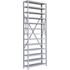 Metalware RK417 Boltless Shelving Unit, 13-Shelves, 36" x 24" x 100", Light Grey-Adjustable shelving system that provides high strength, yet economical storage capacity for your needs