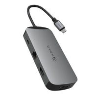 Adam Elements Casa X USB-C 10-in-1 Adapter - Space Grey-Expand the connectivity of your monitor with MST Technology.  Allows you to extend or mirror your screen across up to 3 displays simultaneously.