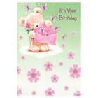 Rosedale 5-1/2" x 8" Juvenile Girl It's Your Birthday Greeting Cards And Envelopes, 12 Pack (15921)-Printed on premium uncoated card stock