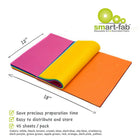Feuilles Smart-Fab 12" X 18", assorties, paquet de 90-Maintenant, Smart-Fab est plus pratique que jamais avec les feuilles prédécoupées Smart-Fab - le même excellent produit en feuilles individuelles faciles à manipuler. Couleurs brillantes et non décolorées