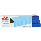 JAM Paper Standard Size Colourful Staples, Blue, 5 Pack (335bug)-Blue