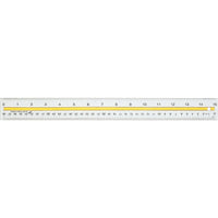 Westcott 38cm/15" Data Highlight Ruler-Inch and metric rule with clear start and end points for precise measuring