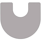 Flash Furniture 60"W x 66"L Horseshoe Grey Thermal Laminate Activity Table - Standard Height Adjustable Legs-1.125" Thick Thermal Fused Grey Laminate Top