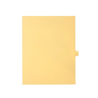 Mark Maker Legal Exhibit Index Tab Buff Single Tabs, 1/26h Cut, Letter Size, No Holes, Letter O, 25 Pack-Buff Single Tabs, 1/26th Cut