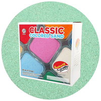 Sandtastik Classic Coloured Sand, 25 lb (11.3 kg) Box, Mint-Fine grain with natural sparkle throughout