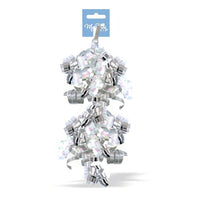Millbrook Studios Swirly Bows, Silver/White, 12 Pack (00267)-2 bows per unit