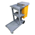 Johnny Vac Standard Janitor Cart JS0006GY - Grey-Janitorial Purpose