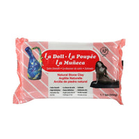 La Doll Natural Stone Clay, 17.5 oz, White-Perfect for ball jointed dolls, figure dolls, miniatures, and dioramas