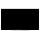 Quartet InvisaMount Magnetic Glass Dry-Erase Board - 50" x 28" - Black-Magnetic dry-erase board
