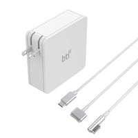 BTI Replacement Apple MacBook Power Adapter - MacBook/MacBook Air/Macbook Pro  - White-87 Watt
