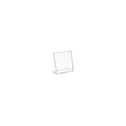 Azar Displays Vertical Slanted, L-Shape Acrylic Sign Holder, 3.5" x 4.5", 10 Pack (112734)-Sign holder